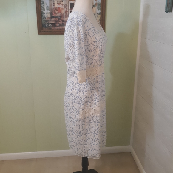 Chris McLaughlin daisy lace dress sz 14 - Picture 4 of 11